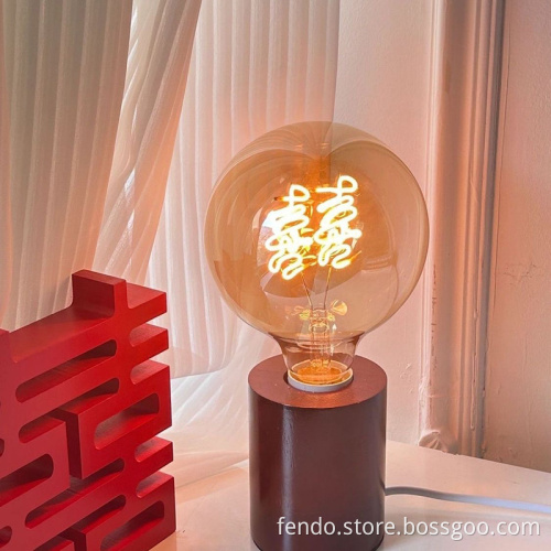 220V Dimmable Soft Spiral LED Filament Bulb G125 Vintage Love Heart